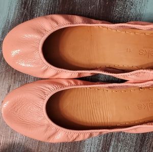 Tieks pink ballet flats
